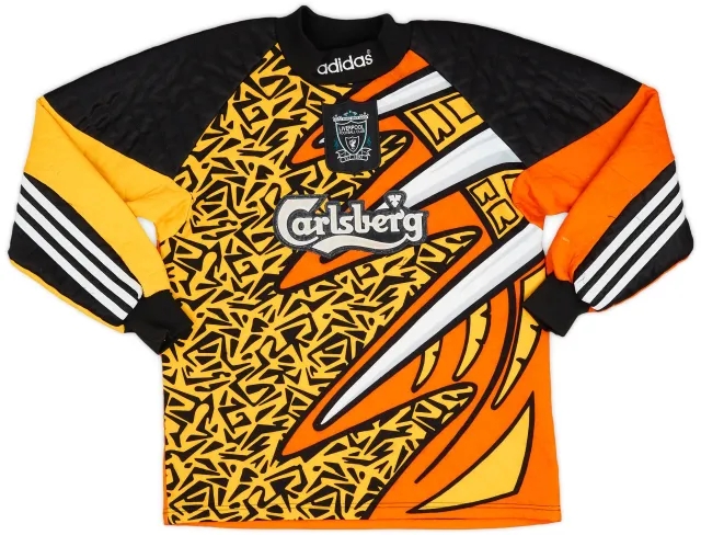 adidas 1995-96 Liverpool GK Shirt - 7/10 - (XS)