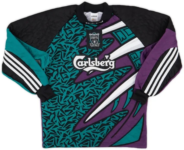 adidas 1995-96 Liverpool GK Shirt - 9/10 - (XS)