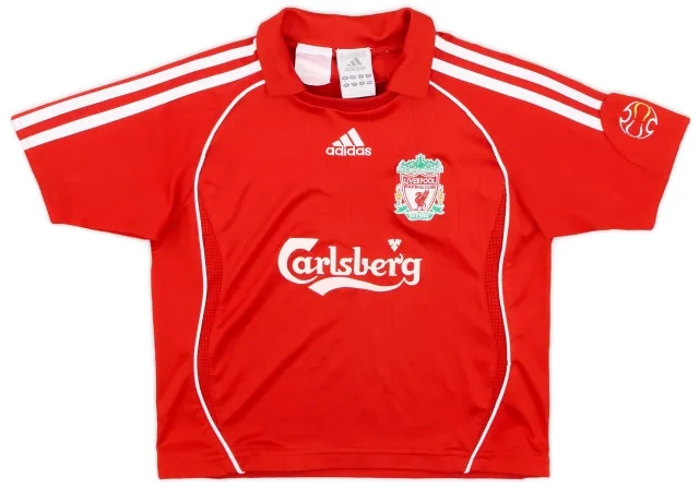 adidas 2006-08 Liverpool Home Shirt - 6/10 - (S.Boys)