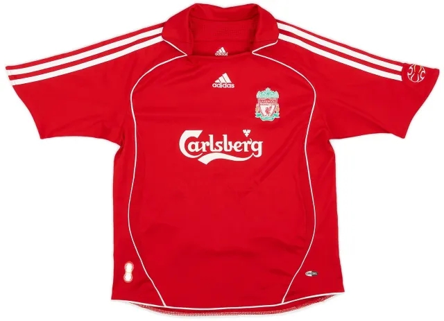 adidas 2006-08 Liverpool Home Shirt - 7/10 - (M.Boys)