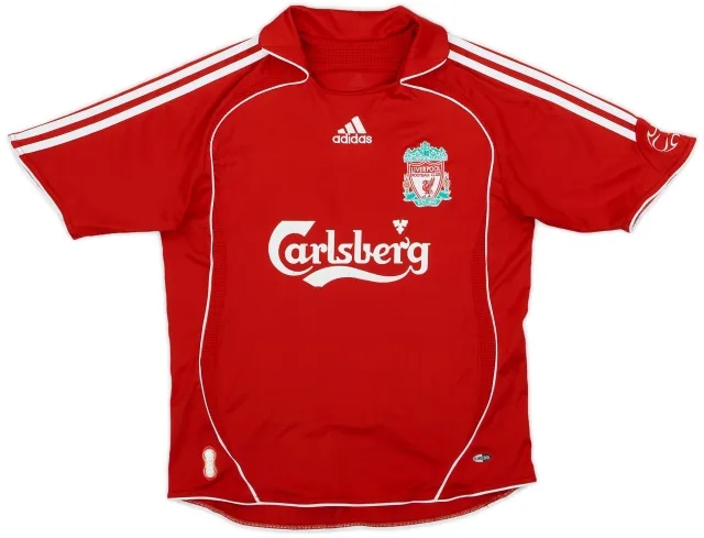 adidas 2006-08 Liverpool Home Shirt - 6/10 - (XL.Boys)
