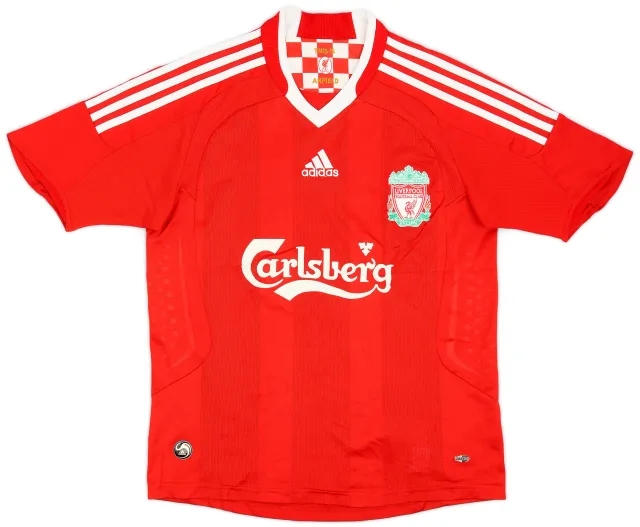 adidas 2008-10 Liverpool Home Shirt - 6/10 - (XL.Boys)
