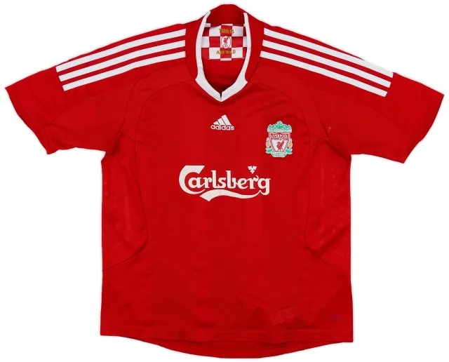 adidas 2008-10 Liverpool Home Shirt - 5/10 - (M.Boys)