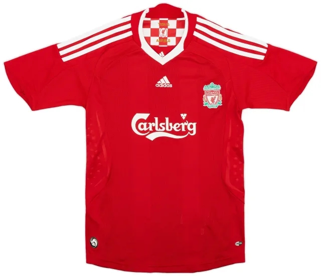 adidas 2008-10 Liverpool Home Shirt - 8/10 - (M.Boys)