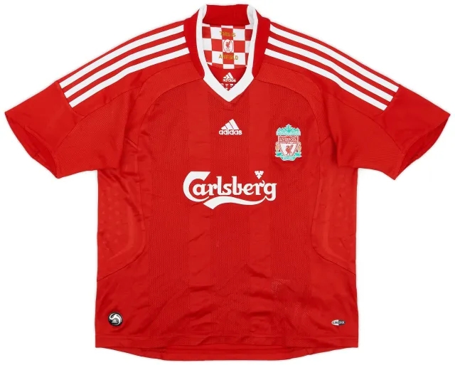 adidas 2008-10 Liverpool Home Shirt - 7/10 - (M.Boys)