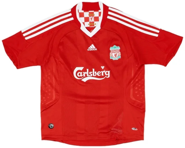 adidas 2008-10 Liverpool Home Shirt - 7/10 - (M.Boys)