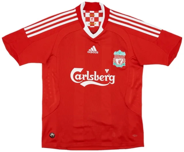 adidas 2008-10 Liverpool Home Shirt - 6/10 - (L.Boys)