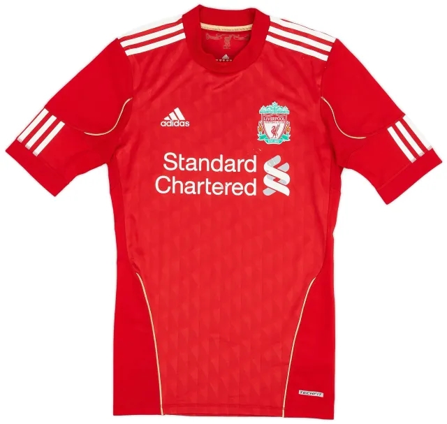 adidas 2010-12 Liverpool Player Issue TechFit Home Shirt - 7/10 - (M)
