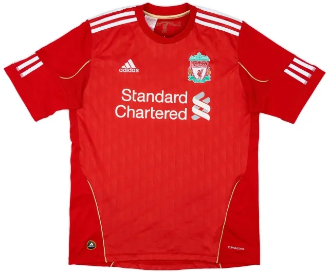 adidas 2010-12 Liverpool Home Shirt - 9/10 - (XL.Boys)