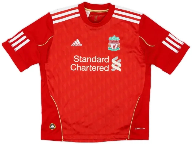adidas 2010-12 Liverpool Home Shirt - 9/10 - (S.Boys)