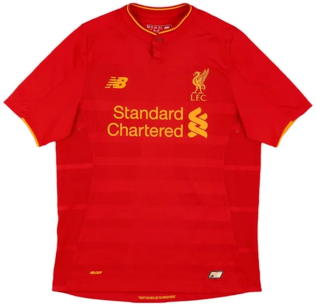 NewBalance 2016-17 Liverpool Home Shirt - 8/10 - (XL.Boys)