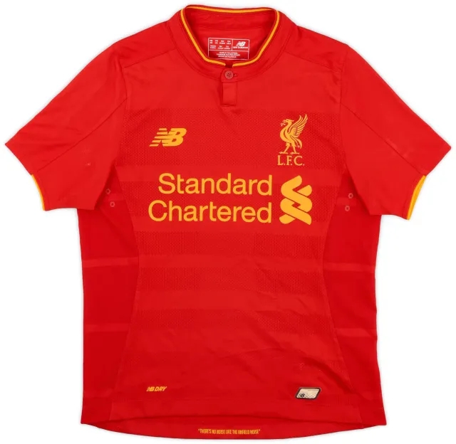 NewBalance 2016-17 Liverpool Home Shirt - 7/10 - (M.Boys)