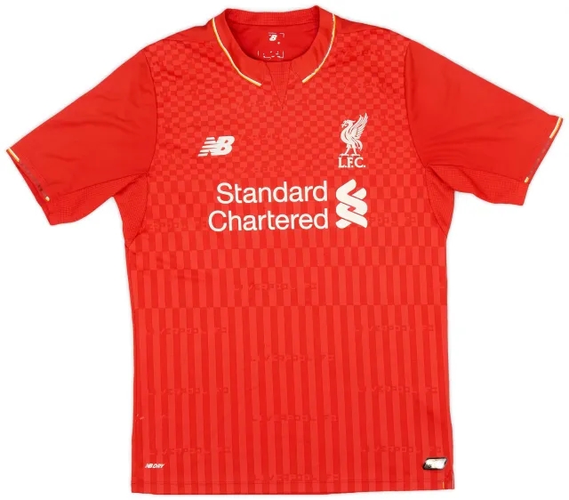 NewBalance 2015-16 Liverpool Home Shirt - 6/10 - (XL.Boys)