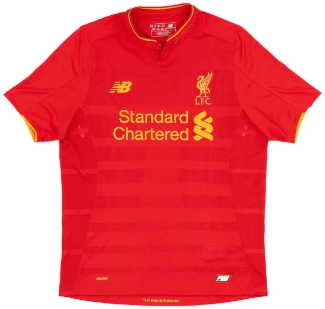 NewBalance 2016-17 Liverpool Home Shirt - 10/10 - (XL.Boys)
