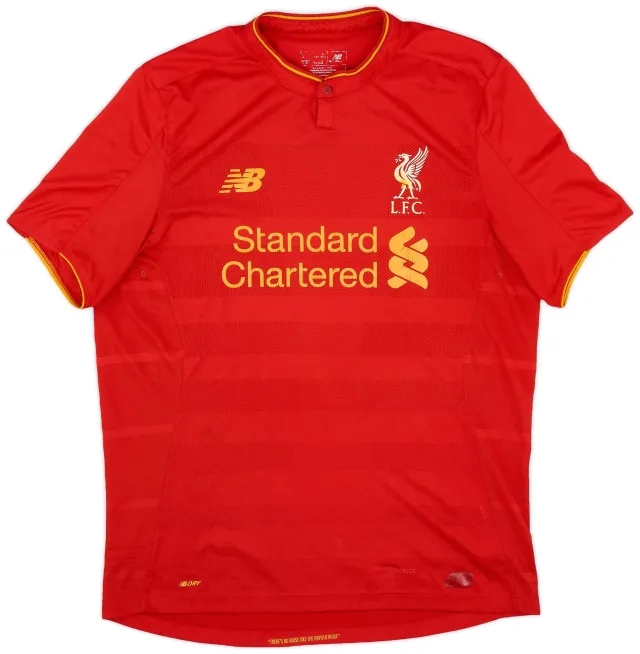 NewBalance 2016-17 Liverpool Home Shirt - 4/10 - (L)