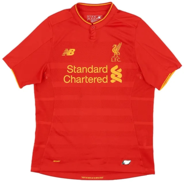 NewBalance 2016-17 Liverpool Home Shirt - 8/10 - (XL.Boys)