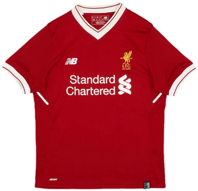 NewBalance 2017-18 Liverpool 125 Years Home Shirt - 6/10 - (L.Boys)