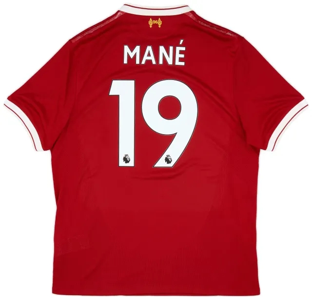 NewBalance 2017-18 Liverpool 125 Years Home Shirt Mane #19 - 5/10 - (L)