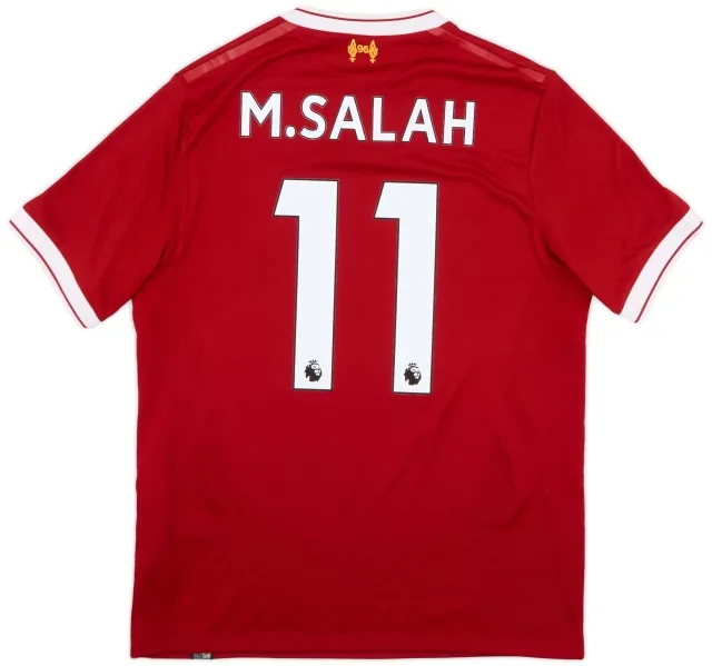 NewBalance 2017-18 Liverpool 125 Years Home Shirt Salah #11 - 5/10 - (S)