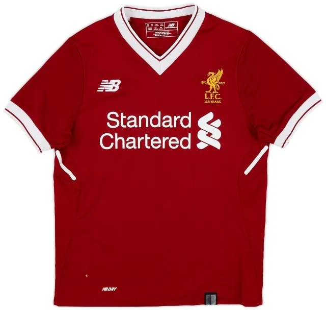 NewBalance 2017-18 Liverpool 125 Years Home Shirt - 8/10 - (S.Boys)