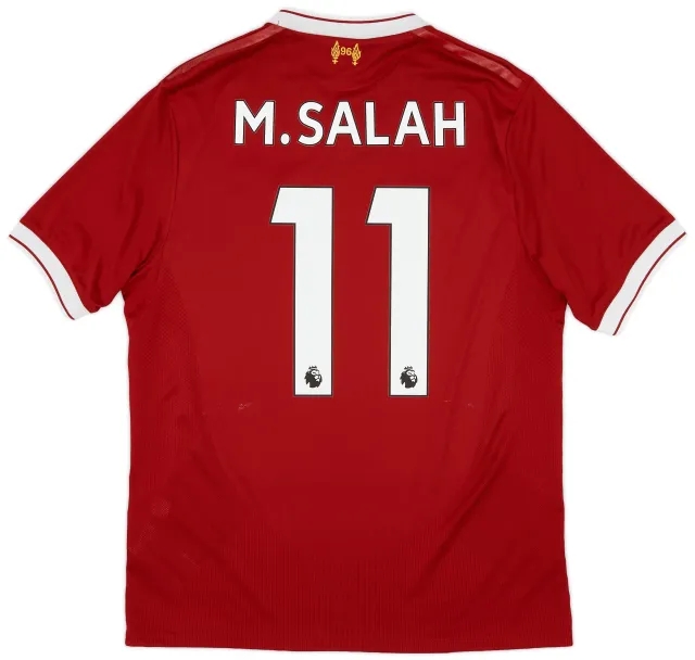NewBalance 2017-18 Liverpool 125 Years Home Shirt Salah #11 - 6/10 - (S)