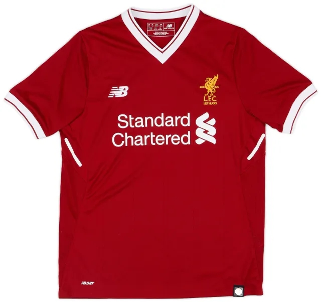 NewBalance 2017-18 Liverpool 125 Years Home Shirt - 8/10 - (L.Boys)