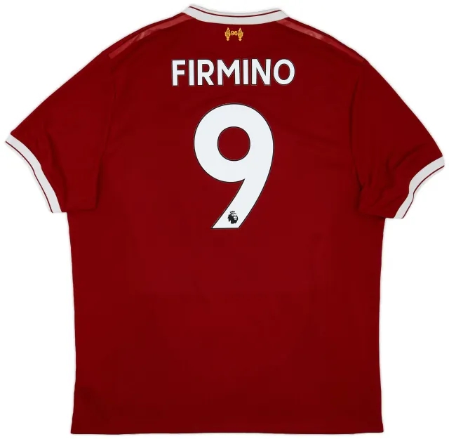 NewBalance 2017-18 Liverpool 125 Years Home Shirt Firmino #9 - 7/10 - (XL)