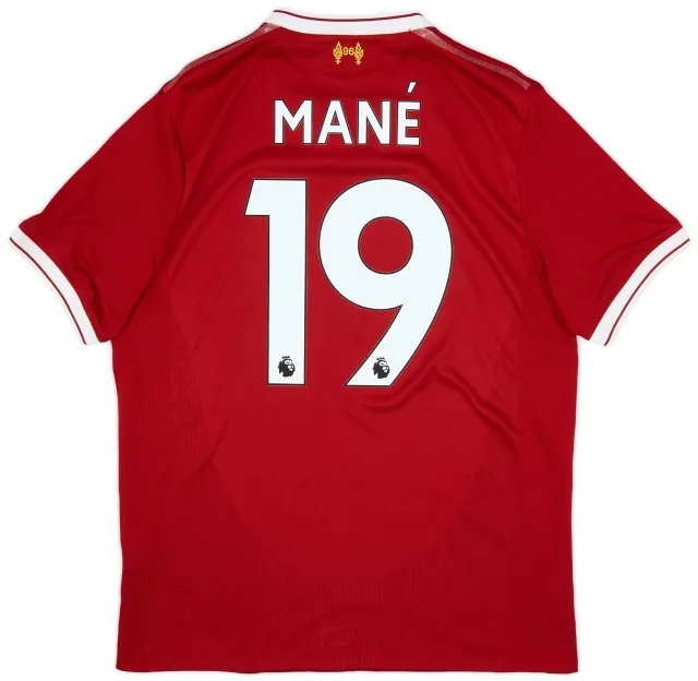 NewBalance 2017-18 Liverpool 125 Years Home Shirt Mane #19 - 6/10 - (M)