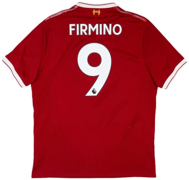 NewBalance 2017-18 Liverpool 125 Years Home Shirt Firmino #9 - 6/10 - (L)