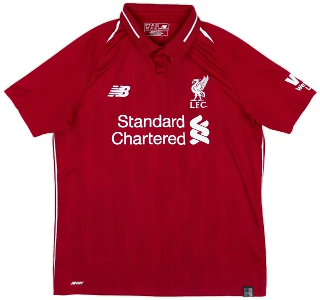 NewBalance 2018-19 Liverpool Home Shirt - 8/10 - (XL.Boys)