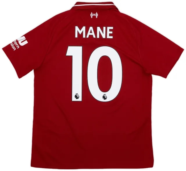 NewBalance 2018-19 Liverpool Home Shirt Mane #10 - 9/10 - (S)