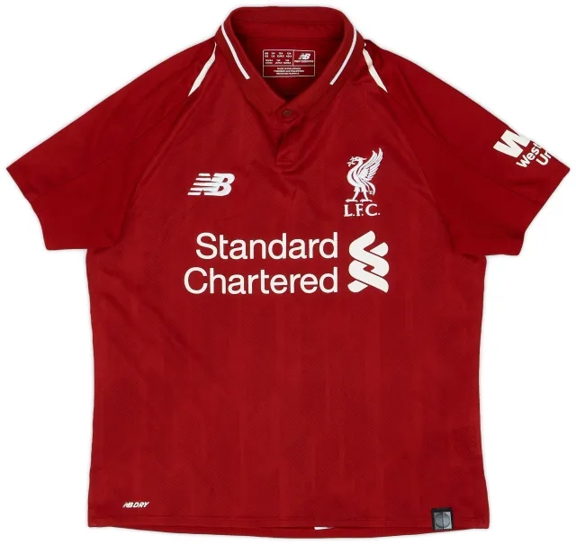 NewBalance 2018-19 Liverpool Home Shirt - 9/10 - (M.Boys)