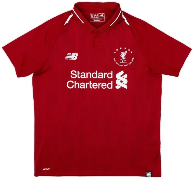 NewBalance 2018-19 Liverpool Home Shirt - 8/10 - (XL.Boys)