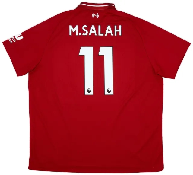 NewBalance 2018-19 Liverpool Home Shirt Salah #11 - 6/10 - (XXL)