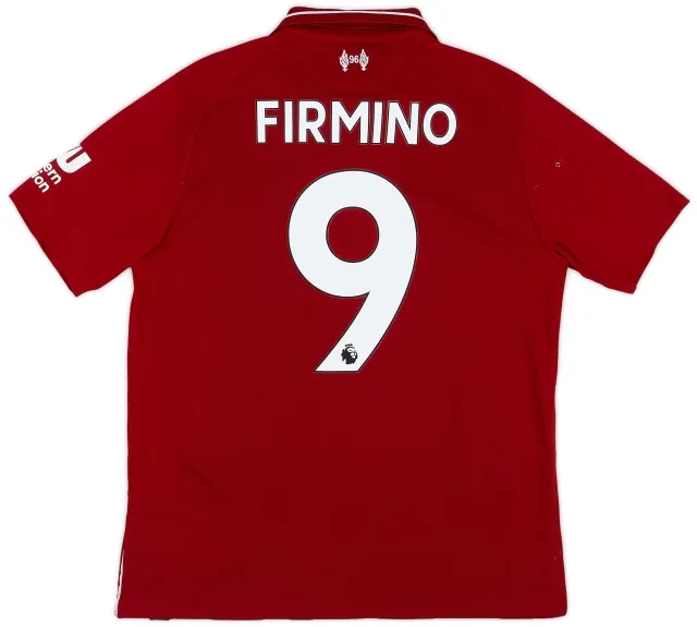 NewBalance 2018-19 Liverpool Home Shirt Firmino #9 - 7/10 - (S)
