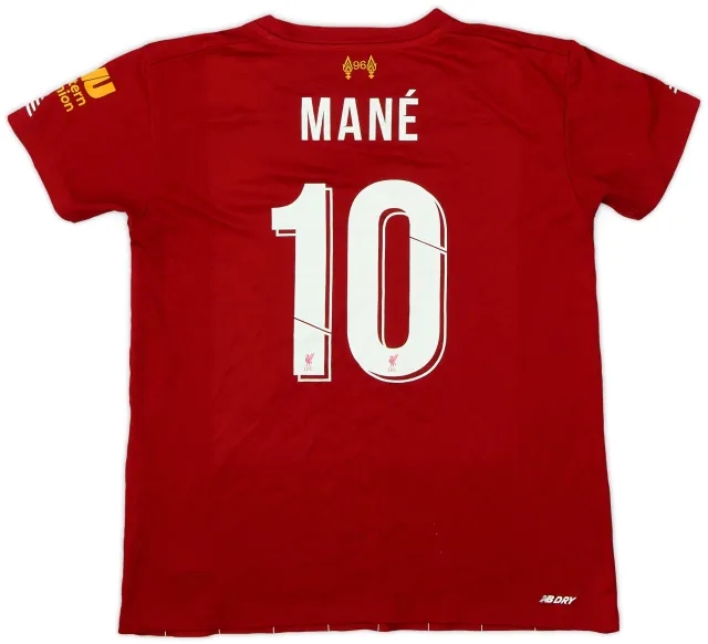 NewBalance 2019-20 Liverpool Home Shirt Mane #10 - 8/10 - (S.Boys)