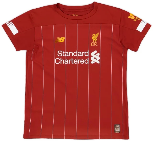 NewBalance 2019-20 Liverpool Home Shirt - 8/10 - (S.Boys)