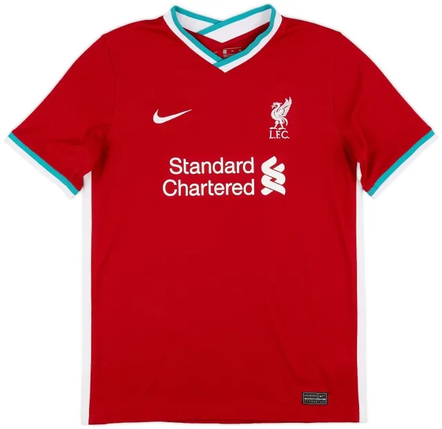 Nike 2020-21 Liverpool Home Shirt - 8/10 - (XL.Boys)