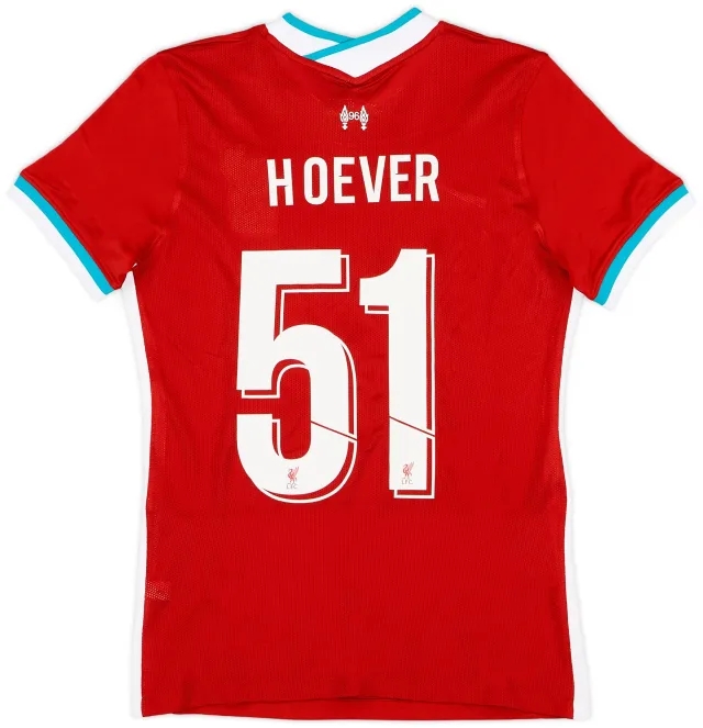 Nike 2020-21 Liverpool Player Issue Home Shirt Hoever #51 (M)