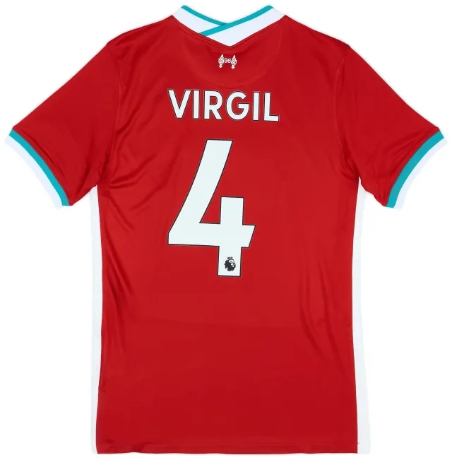 Nike 2020-21 Liverpool Home Shirt Virgil #4 (S)