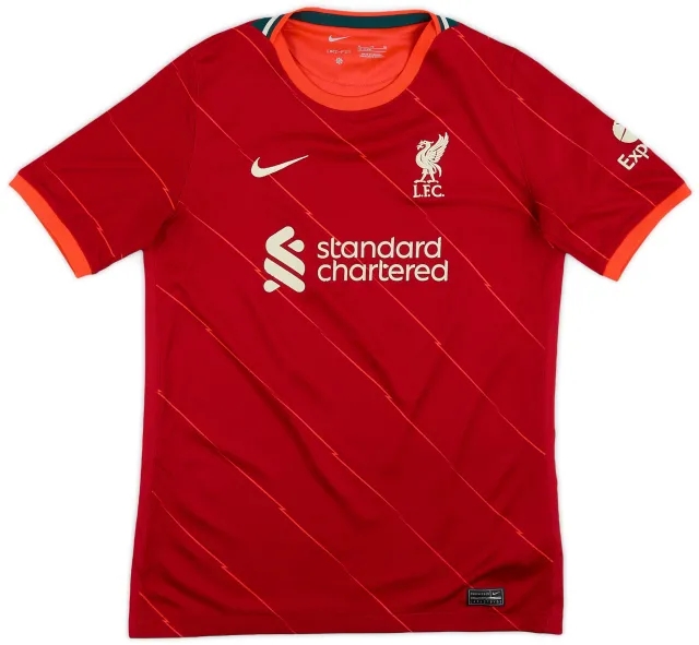 Nike 2021-22 Liverpool Home Shirt M.Salah #11 - 5/10 - (M)