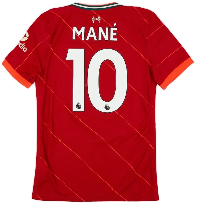 Nike 2021-22 Liverpool Authentic Home Shirt Mane #10 - 10/10 - (S)