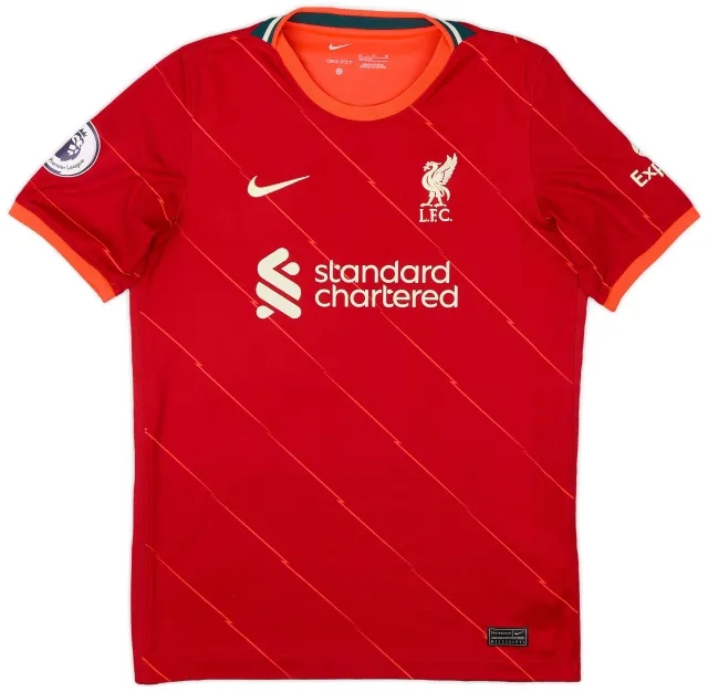 Nike 2021-22 Liverpool Home Shirt - 8/10 - (XL.Boys)
