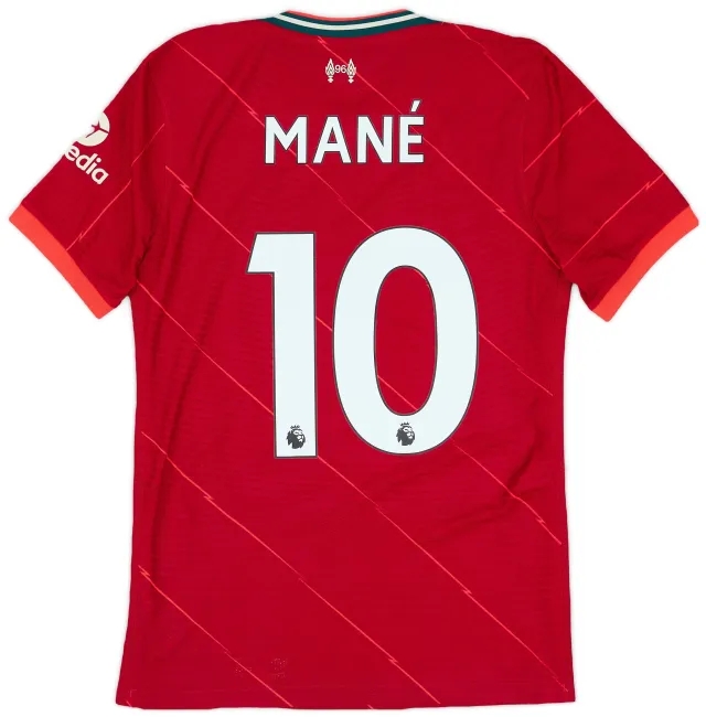 Nike 2021-22 Liverpool Authentic Home Shirt Mane #10 - 9/10 - (S)