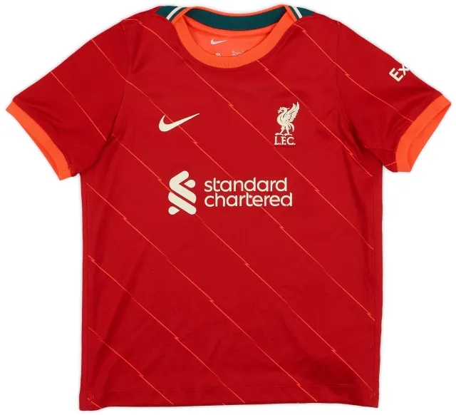 Nike 2021-22 Liverpool Home Shirt - 9/10 - (7-8 Years)