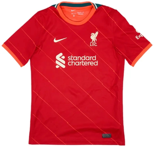 Nike 2021-22 Liverpool Home Shirt - 8/10 - (XL.Boys)