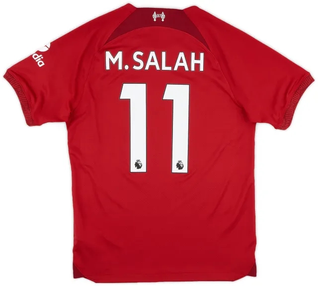 Nike 2022-23 Liverpool Home Shirt Salah #11 - 8/10 - (S)