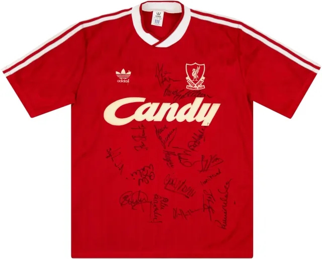 adidas 1988-89 Liverpool Match Issue Signed Home Shirt #2