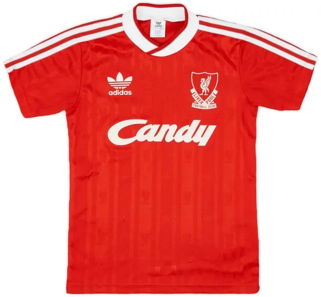 adidas 1988-89 Liverpool Home Shirt - 9/10 - (L.Boys)