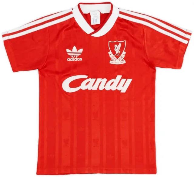adidas 1988-89 Liverpool Home Shirt - 9/10 - (L.Boys)
